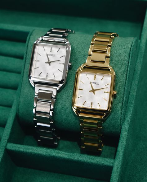 Feminine Watches Classy, Seiko Women Watch, Feminine Watches, Seiko Gold Watch, Seiko Watches Women, Seiko Gold, Pretty Watches, Luxe Jewelry, Everyday Fashion Outfits