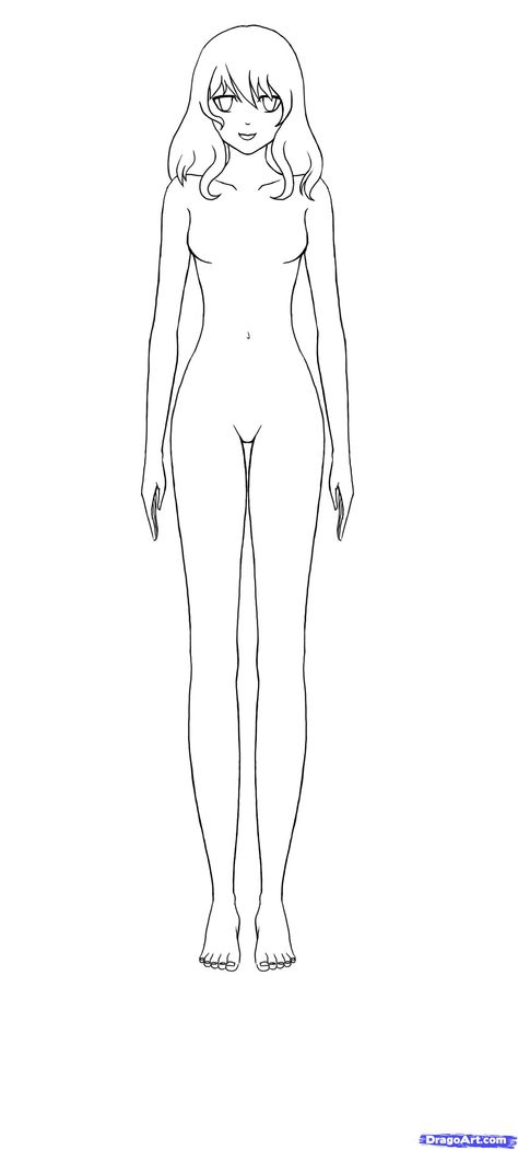 step 9 Anime Bodies, Figure Sketches, Drawing Anime Bodies, How To Draw Anime, Cartoon Body, Anime Body, Drawing Manga, Anime Tutorial, Body Sketches