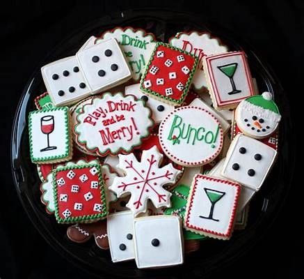 Christmas Bunco, Bunco Food, Bunco Ideas, Bunco Gifts, Bunco Themes, Bunco Game, Bunco Party, Cookie Games, Christmas Gift Exchange