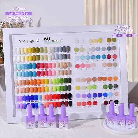 Top On Sale Product Recommendations!;Eleanos Rainbow 60pcs Gel Polish Set Very Good Nail Gel Kit With Color Card For Nail Art Whole Set Nail Gel Polish Learner Kit;Original price: USD 397.97;Now price: USD 198.98;Click&Buy: https://s.click.aliexpress.com/e/_EwnkeuV Nail Gel Polish, Professional Nail Art, Gel Nail Polish Set, Bright Nails, Product Recommendations, Nail Polish Sets, Environmental Friendly, Nail Shop, Beautiful Nail Art