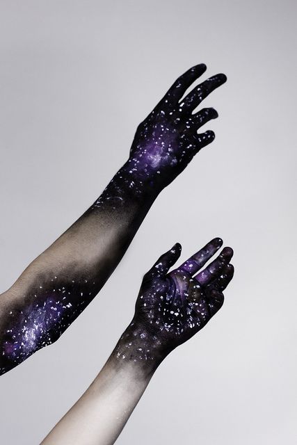 We Are All Made of Stars - beautiful series of body paintings Stars Beautiful, Body Paintings, Paintings Beautiful, Drag Make-up, Yennefer Of Vengerberg, Beautiful Series, Sailor Neptune, Purple Hands, Sailor Mercury