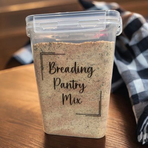 Breading Pantry Mix aka Copycat Shake N Bake Homemade Dry Mixes Pantries, This Old Baker, Homemade Pantry Dry Mixes, Diy Shake And Bake, Copycat Shake And Bake, Homemade Shake N Bake, Homemade Baking Mixes, Pantry Mixes, Homemade Shake And Bake