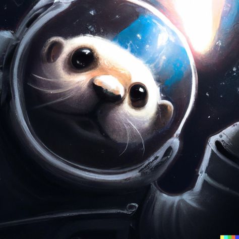 Space Otter, Astronaut In Space, Astronauts In Space, Unconditional Love, In Space, Otters, Star Wars, Character Design, Stars