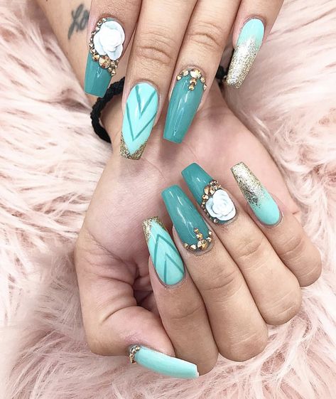 Teal Coffin Nails Gold Coffin Nails, Cloud Makeup, Beach Themed Nails, Wine Red Nails Acrylic, Red Nails Acrylic Square, Coffin Nail Ideas, Nails Acrylic Square Long, Wine Red Nails, Red Nails Acrylic