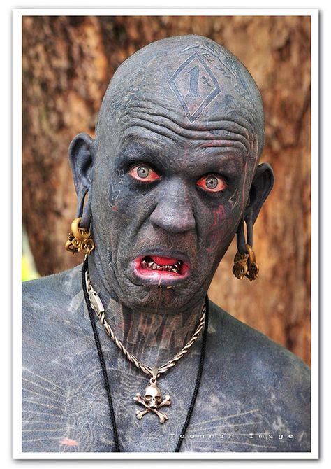 Strange People, Wild Tattoo, Tattoo Fails, Tattoo Shows, Bad Tattoos, Face Tattoos, Face Tattoo, Body Modification, Strange Things