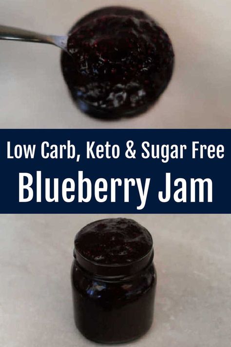 Sugar Free Blueberry Jam Recipe – How to make easy low carb keto friendly 3 ingredient chia seed jam with no added refined sugars – with the video tutorial. Sugar Free Blueberry Jam, Breakfast On A Budget, Cheap Desserts, Vegan Sauce Recipes, Best Keto Breakfast, Blueberry Jam Recipe, 3 Ingredient Desserts, Chia Seed Jam, Blueberry Jam