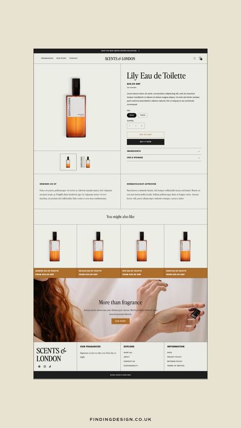 Product Page Design, Web Application Design, Unique Website Design, Website Design Inspiration Layout, Ecommerce Website Template, Page Layout Design, Ecommerce Web Design, Shopify Website Design, Professional Web Design