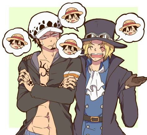 Trafalgar D Water Law Sabo One Piece One Piece Collection, Ace One Piece, Sabo One Piece, Ace Sabo Luffy, One Piece Series, Ace And Luffy, One Piece Tattoos, One Piece Meme, One Piece Ace