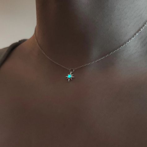 Today is officially 1 year since I first released this tiny guiding star necklace, Elune's Guide. I've made hundreds of them since and sent them all over the world! Here's a little reminder to believe in yourself and your ideas (I often need that reminder myself)✨⚒️ Thank you to everyone who has claimed a little star of their own to shine ❤️ Elune's Guide now has lots of siblings in the shop too #motivation #etsy #anniversary #jewelry #fyp #smallbusiness #art #silver #star Pearl Necklaces Modern, Glow Necklace, Trinity Necklace, Eight Pointed Star, Glow Stones, Light Guide, Glowing Necklace, Karma Necklace, Silver Turquoise Jewelry