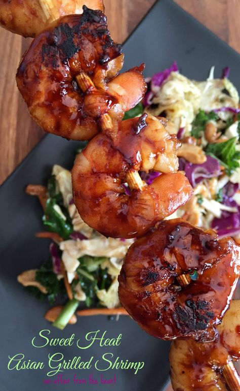 Sweet Heat Asian Grilled Shrimp Grilled Shrimp Marinade, Easy Grilled Shrimp Recipes, Asian Grill, Shrimp Marinade, Bbq Pork Ribs, Bbq Shrimp, Grilled Shrimp Recipes, Pork Rib Recipes, Shrimp Skewers