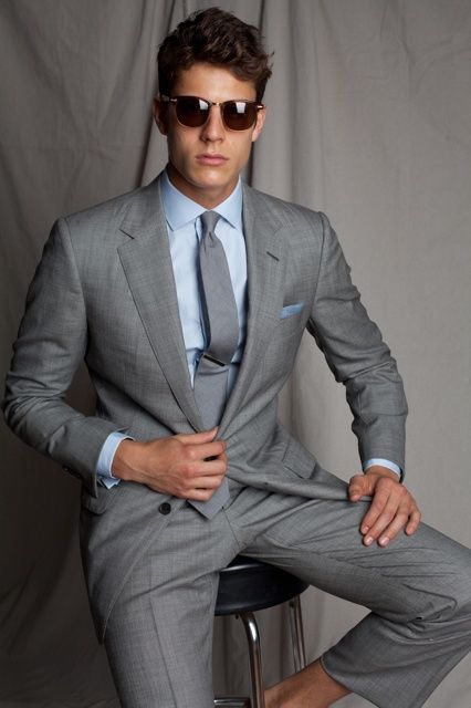 Dandy Look, Terno Slim Fit, Gray Suits, Terno Slim, Grey Suits, Cashmere Suit, Light Grey Suits, Grey Suit, Party Suits