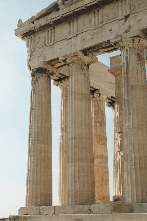 Download this photo by Darryl Low on Unsplash Egypt Architecture, Ancient Greece Aesthetic, Warm Grey Paint Colors, Classical Studies, Warm Gray Paint, Architecture Antique, Greece Aesthetic, Athens Travel, Greek Columns