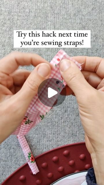 MadamSew | Sewing & Quilting Tools on Instagram: "This straps hack is a game changer! 🪡 Have you tried this sewing hack before? 

Follow for more sewing tools and hacks! 🫶🏼

#sewing #sewinghacks #sewingstraps #howtosew #sewingproject #sewingaddict" Strap Sewing Hack, Trimmings For Dresses, Easy Serger Projects, How To Sew Straps, Sewing Hacks Alterations, Sowing Tricks, Hand Sewing Hacks, Sew Straps, Sewing Straps