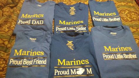 Marine graduation shirts Usmc Graduation, Marine Corps Graduation, Basic Training Graduation, Marine Graduation, Marine Mom Shirts, Usmc Shirts, Usmc Mom, Silouette Cameo, Military Signs