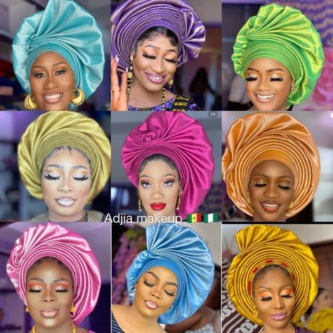 Autogele Styles, Nigeria Clothes, Ankara Top Styles, Kente Designs, Gele Styles, Ankara Headwrap, African Bride, African Prom Dresses, Hair Scarf Styles