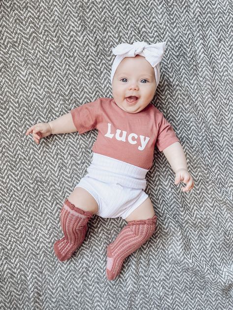 Baby Knee High Socks Outfit, Baby Knee High Socks, Knee High Socks Outfit, High Socks Outfits, Socks Outfit, Sock Outfits, Knee Socks, Knee High Socks, Baby Ideas