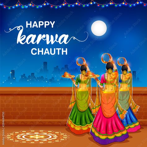 Karwa Chauth Images, Happy Karwa Chauth Images, Happy Karwa Chauth, Diwali Diya, Event Solutions, Henna Party, Hindu Festivals, Happy Navratri, Moon Photography