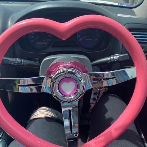 Jdm Car Interior, Jdm Drift, Pink Car Accessories, Hello Kitty Car, Aesthetic Interior, Aesthetic Car, Girly Car, In Aesthetic, Pink Car