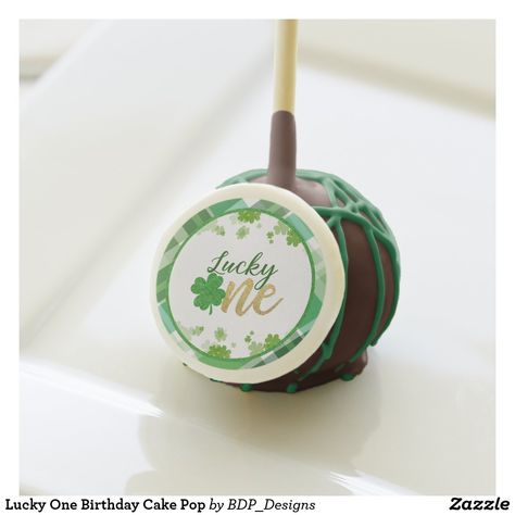 Lucky One Birthday Cake, Lucky One Birthday, Birthday Cake Pop, One Birthday Cake, Birthday Cake Pops, Chocolate Liquor, Bite Size Desserts, Party Pops, Girl Birthday Themes