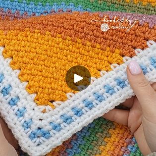 Crochet C2C Moss Stitch Rectangle Blanket | Looking for a fun blanket to try? How about a Corner to Corner Moss Stitch rectangle blanket complete with a Moss Stitch border! 😍🧶 | By Hooked by Robin | I'm going to be showing you how
to crochet this gorgeous corner to corner Moss Stitch Blanket.
In this tutorial I'm going to show you how you crochet the
corner to corner moss stitch for a rectangular blanket and
I'm also going to show you how to add this lovely moss stitch
border afterwards to really finish off your project. I'm
just going to take a moment to talk about the materials that I
use to my personal blanket. However, you are free to use
any yarn that you so wish. Just note with the moss stitch for
the main corner to corner moss stitch itself I advise going up
one hook size from you C2c Moss Stitch, Moss Stitch Blanket, Hooked By Robin, Fun Blanket, Stitch Blanket, Corner To Corner, Moss Stitch, Crochet Techniques, Single Crochet