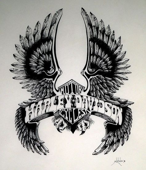 Harley Davidson Tattoos For Women, Harley Davidson Kunst, Harley Davidson Shovelhead, Shovelhead Bobber, Harley Davidson Painting, Harley Davidson Cake, Harley Davidson Crafts, Harley Davidson Merchandise, Bobber Harley