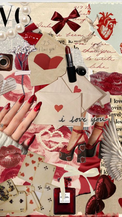 ♥️ late valentine’s day lol #valentines #valentinesday #red #redaesthetic #coquette #coquetteaesthetic #redcoquette #darkcoquette Valentines Wallpaper Collage, Wallpapers Coquette, Americana Coquette, Coquette Red, Vintage Americana Aesthetic, Maroon Aesthetic, Valentines Aesthetic, Red Coquette, Valentine Vibes