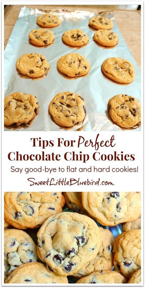 Tips For Chocolate Chip Cookies, Baking Cookies Tips, Why Are My Chocolate Chip Cookies Flat, Chocolate Chip Cookie Tips, Betty Crocker Chocolate Chip Cookies Bag Recipes, Snoop Dog Chocolate Chip Cookies, Cookie Tips, Diy Easy Recipes, Perfect Chocolate Chip Cookies