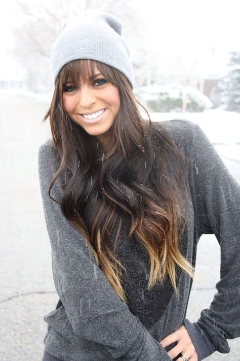 Long dark hair with ombré ends Blonde Tips On Brown Hair, Ombre Hair Straight, Fall Ombre Hair, Short Hair Brown, Fall Ombre, Blonde Tips, Sincerely Jules, Hair Straight, Hair Envy