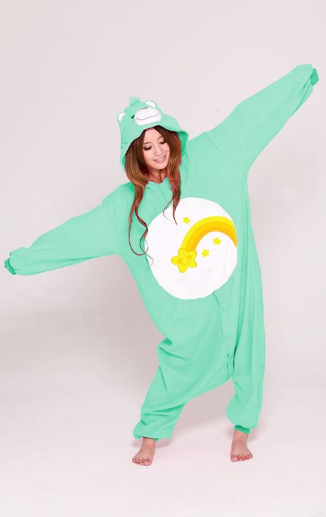 Wish Bear Care Bear, Care Bear Onesie, Kids Reference, Pearl Market, 16th Birthday Wishes, Bed Clothes, Wish Bear, Bear Onesie, Woman Costumes