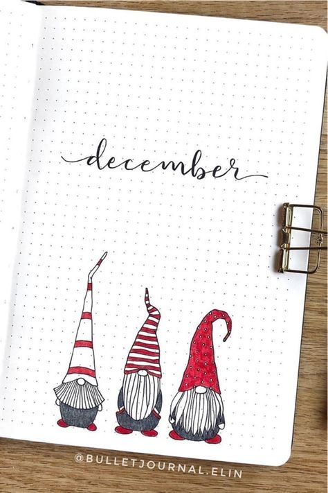 30 best DECEMBER monthly cover ideas to add some festive vibes to your bullet journal! #bujo #bulletjournal #monthlycover #bujoideas Monthly Cover Ideas, Diy Kalender, Snow Travel, December Bullet Journal, Crazy Laura, Cold Christmas, Bullet Journel, Bullet Journal Cover Page, Christmas Landscape