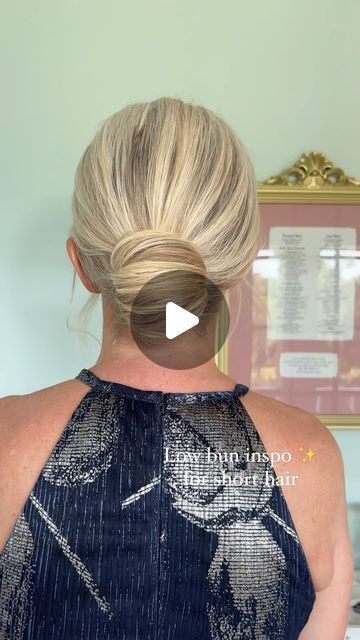 Charleston Bridal Hairstylist on Instagram: "Finding the perfect low bun inspo for short hair can be a challenge, especially for bridesmaids and moms.   Often, clients show me  photos of voluminous buns that aren’t realistic for their hair length.  Rest assured, your hair can definitely be styled into a beautiful bun, but it won’t look exactly like the inspo photo.  With a bit of hair padding, I can add volume and create a stunning look.   Tip 💁🏻‍♀️search for short hair low buns or updos   Remember, inspo photos are meant for inspiration, not duplication!   SAVE and SHARE  with someone who would love this look 💕  Bridal bun Low bun Destination bridal hairstylist  Charleston bridal hairstylist  Charleston wedding hairstylist  Charleston brides  Charleston bridal hair  Charleston wedding Beach Wedding Hair Low Bun, Low Bun Short Hair, Low Bun For Short Hair, Inspo For Short Hair, Perfect Low Bun, Hair Padding, Bridal Hairstylist, Charleston Bride, Low Buns