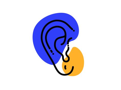 five senses - hearing hearing line colorblock ear icon illustration senses Dark Things, Ear Art, 5 Senses, Five Senses, Vi Design, Plakat Design, Experiential, Art Plastique, Branding Inspiration