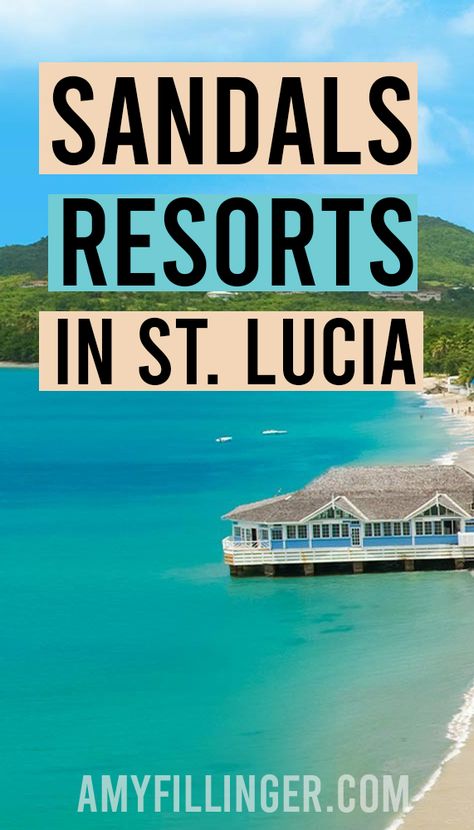 Everything you need to know about the Sandals Resorts in St. Lucia. Looking for Sandals Resorts with overwater bungalows? St. Lucia has that! #sandalstravelagent #sandalshoneymoon #sandalsresorts Sandals Halcyon Beach Saint Lucia, Sandals St Lucia, St Lucia Sandals, Best Sandals Resort, Unique Honeymoon Destinations, St Lucia Resorts, Caribbean All Inclusive, Sandals Resort, Beach Vacation Spots