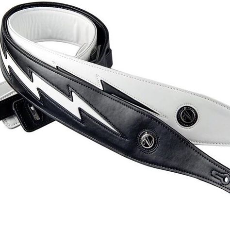 Black & White High quality Leather Guitar Strap unique Lightning- Free Shipping https://buff.ly/2tATesY  #guitar #guitarist #guitarplayer #guitars #guitarra #guitarsolo #music #guitarcover #guitarhero #guitarporn Bass Strap, Leather Guitar Strap, Big River, Guitar Straps, Custom Guitar, Guitar Accessories, Learn Guitar, Guitar Strap, Georgia Bulldogs