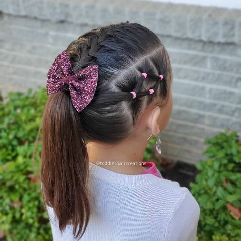 Fun Ponytails, Cute Toddler Hairstyles, School Field, Toddler Hairstyles, School Field Trip, Ponytail Styles, Dutch Braid, French Braid