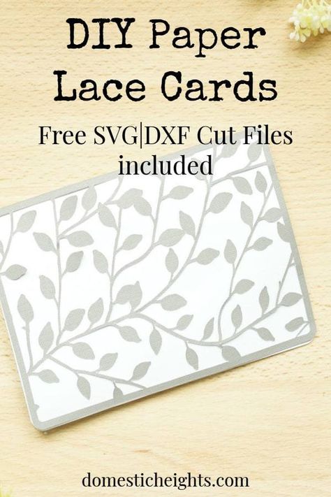 Lace Tutorial, Cricut Birthday Cards, Cricut Birthday, Lace Diy, Silhouette Cards, Homemade Birthday Cards, Leaf Cards, First Birthday Cake, Paper Lace