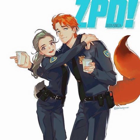 Zootopia Human, Zootopia Anime, Zootopia Characters, Zootopia Fanart, Zootopia Nick And Judy, Animation Disney, Nick And Judy, Nick Wilde, Disney Zootopia