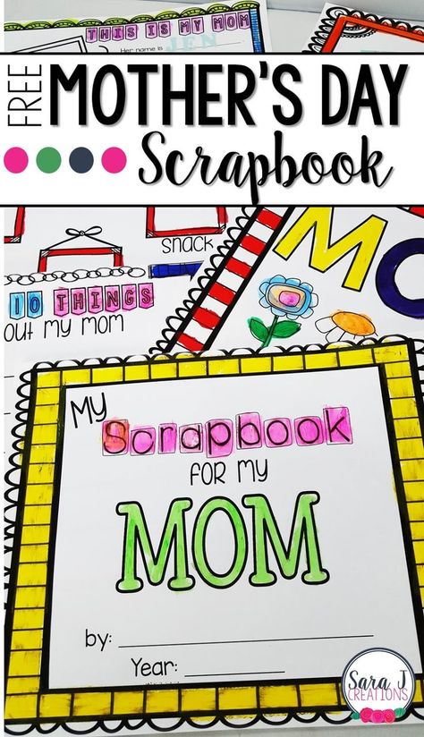 Mothers Day Book, Diy Mother's Day Crafts, Mother's Day Projects, Mother's Day Activities, Easy Handmade Gifts, Add Pictures, Classroom Freebies, Mother's Day Crafts, Mothers Day Crafts For Kids