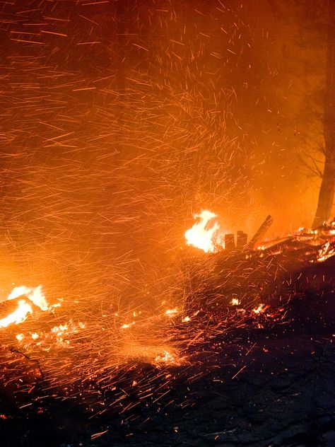 The Springs Fire, Banks-Garden Valley, Idaho, Boise National Forest, August, 2012; ember whirl Wildland Fire, National Forest, Idaho, Springs, Forest