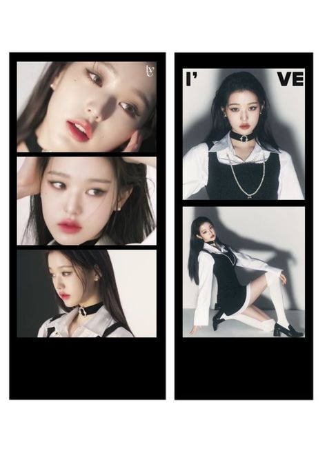 Kpop Film Strip, Wonyoung Polaroid, Ive Polaroid, Wonyoung Eleven, Kpop Polaroids, Sticker Making, Film Strip, Night Routine, Room Posters