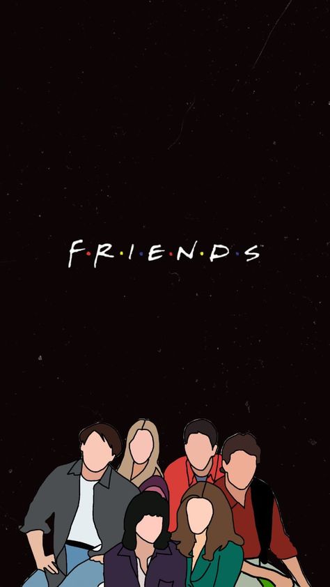 Background For Friends Photo, Friends Series Wallpaper Aesthetic, Friends Aesthetic Cartoon Wallpaper, Black Friends Wallpaper, Friends Wallpaper Aesthetic Iphone, Friends Poster Aesthetic, Friends Wallpaper Backgrounds, Cartoon Friends Friendship, Friends Wallpaper Black