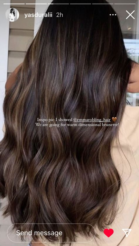 Dark Brunette Dimensional Hair, Rich Dimensional Brunette, Rich Brunette Hair Color Chocolate, Muted Brunette, Warm Dimensional Brunette, Multi Dimensional Brunette, Dimensional Dark Brunette, Dimensional Brunette Dark Chocolate Brown, Subtle Dimensional Brunette