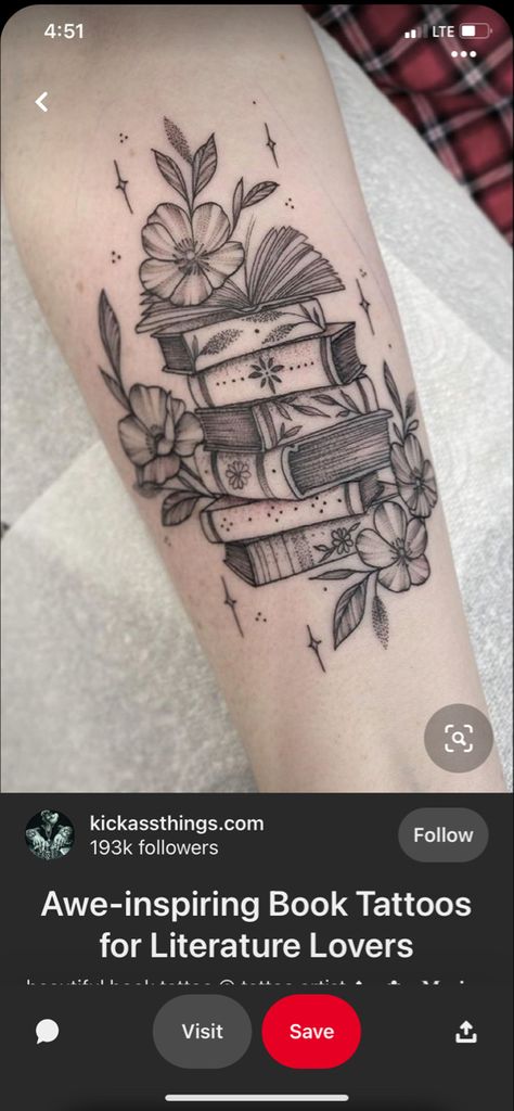 Bookworm Tattoo, Writer Tattoo, Book Inspired Tattoos, Teacher Tattoos, Tattoos Dotwork, Tattoos Colorful, Teacup Tattoo, Tattoos Japanese, Tattoos Watercolor