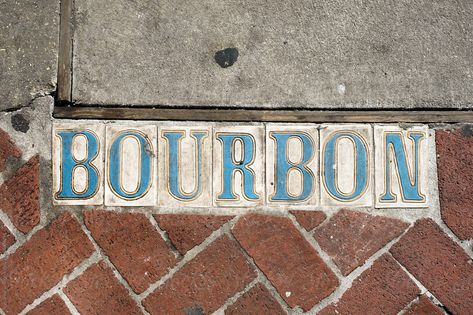 New Orleans Street Tiles, New Orleans Signs, Decolonizing Design, New Orleans Sign, New Orleans Design, Travel Elements, Street Background, Sazerac, Journal Travel