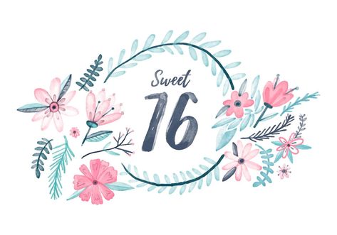 Sweet 16 Watercolor Background Sweet Pea Riverdale, Teddy Bear Cartoon, 16th Birthday Card, Birthday Cake Topper Printable, Birthday Wallpaper, Cartoon Wallpaper Iphone, Sweet 16 Birthday, Birthday Diy, Sweet Sixteen