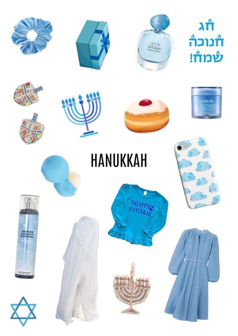 Hanukkah Aesthetic, Hanukkah Outfits, Moodboard Blue, Hanukkah Traditions, Jewish Stuff, Coconut Snowballs, Hanukkah Crafts, Chanukah Decor, Xoxo Gossip