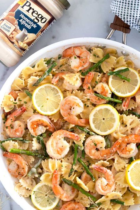 Lemon Garlic Parmesan Shrimp Pasta | Lemon Blossoms Garlic Parmesan Shrimp Pasta, Parmesan Shrimp Pasta, Shrimp Parmesan Pasta, Pasta Lemon, Healthy Eating Smoothies, Bow Tie Pasta Recipe, Lemon Shrimp Pasta, Roasted Shrimp Recipes, Parmesan Shrimp