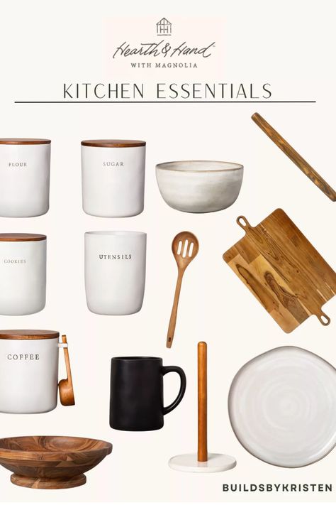 Hearth & Hand are probably my favorite products to buy! Not only are they cute, but they are also affordable! Hearth And Hand With Magnolia Kitchen, Magnolia Kitchen, Hearth And Hand With Magnolia, Products To Buy, Reactive Glaze, Hearth And Hand, Magnolia Homes, Favorite Products, Kitchen Essentials