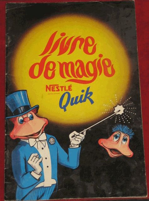 Beverage Advertising, Nestle Quik, Book Of Magic, Bd Comics, Small Book, Magic Tricks, Vault Boy, Novelty Sign, Baseball Cards