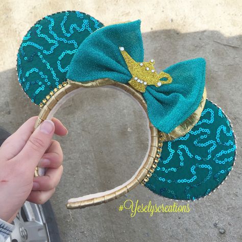 Jasmine ears Jasmine Ears, Ear Ideas, Disney Ears Headband, Diy Mickey Ears, Cruise Ideas, Headband Diy, Disney Mouse Ears, Genie Lamp, Disney Headbands